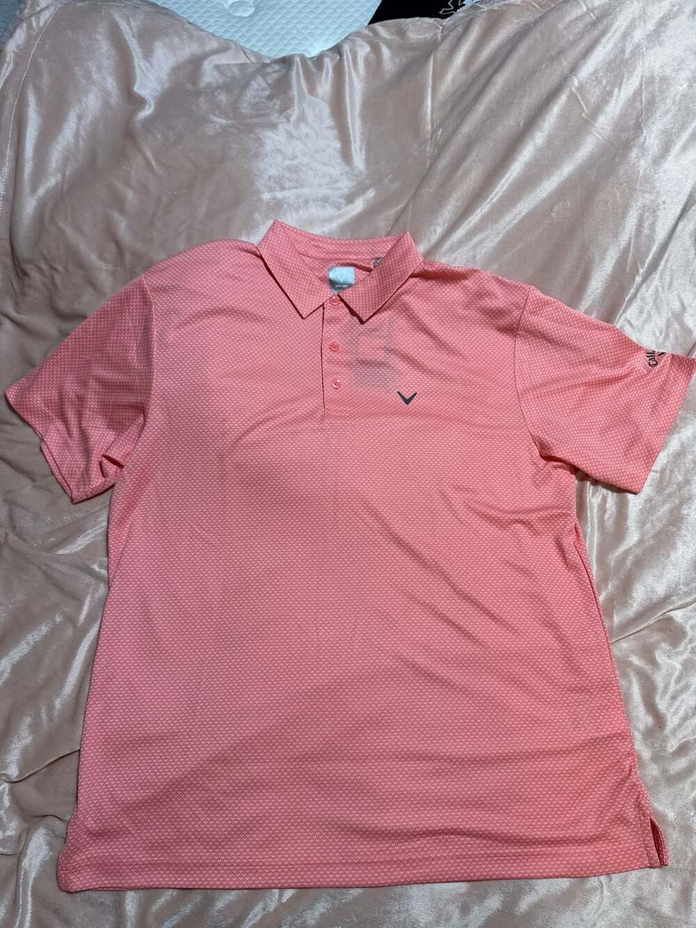 Callaway Golf Men's Opti-Dri Pro Spin Chevron Jacquard Polo Shirt